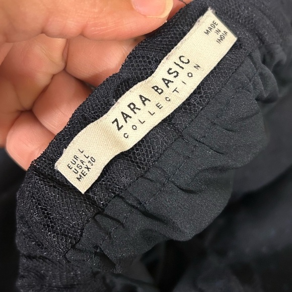 Zara Black Tulle Skirt with Beads and Embroidery - Picture 2 of 9